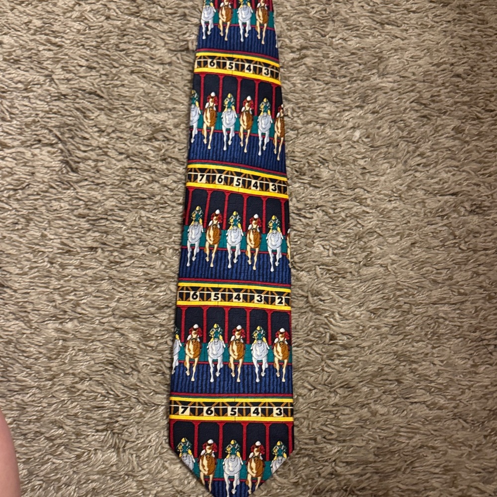 100% silk horse tie